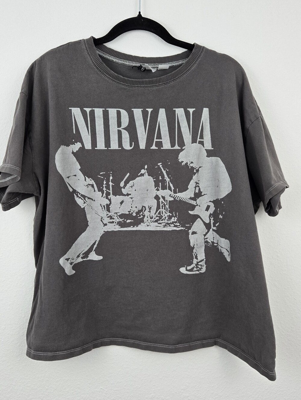 H&M Divided Gray Nirvana Top